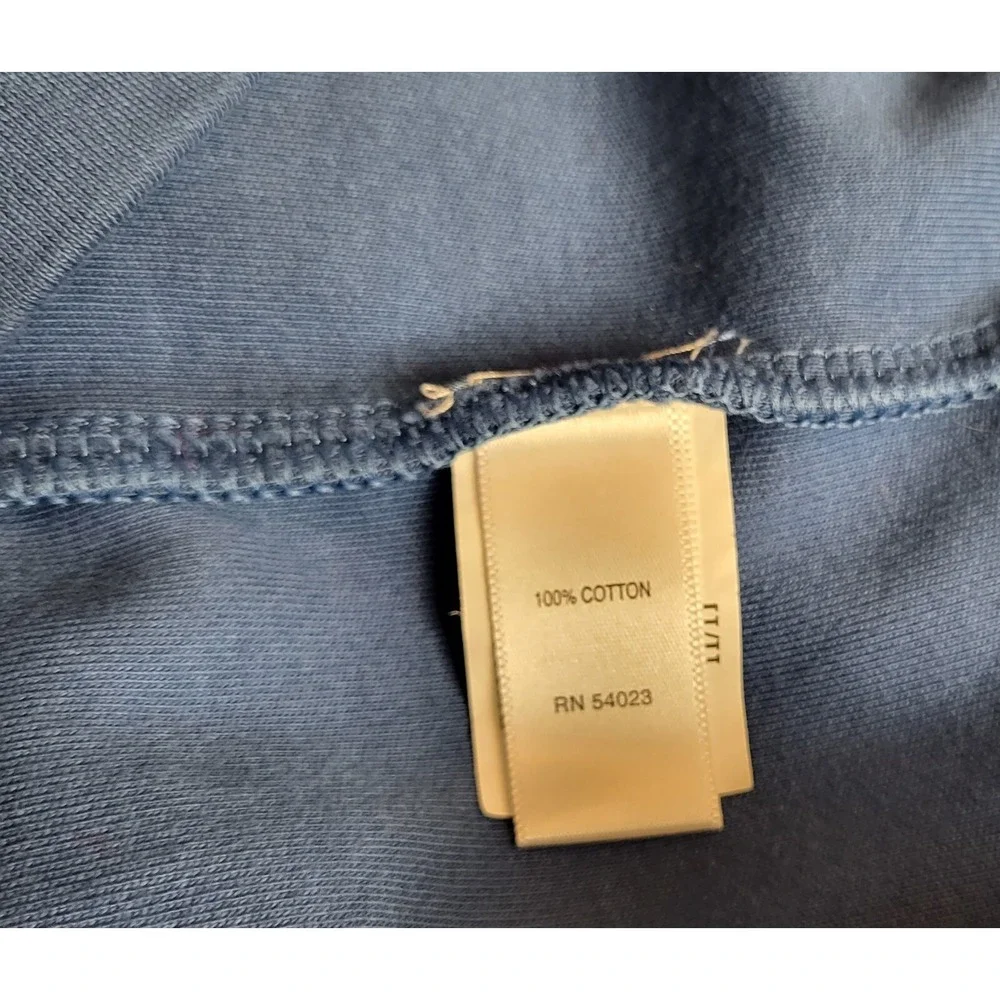Banana Republic Men's Size S Blue Pullover Shirt 100% Cotton Sleeve Pocket Snaps